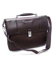 PIQUADRO Dosarul LINK 2, port PC 13 ", extensibil cu părul negru - Serviete birou - 2