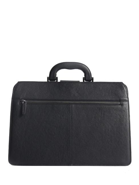 CAMPIONARIO - BLACK SQUARE Geanta Doctor din piele, suport PC 13". negru - Serviete birou