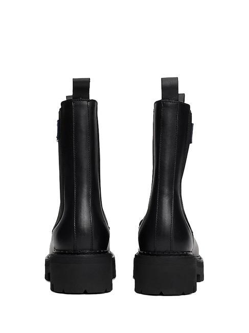 TOMMY JEANS Urban Chelsea Botine din piele BLACK - Pantofi femei