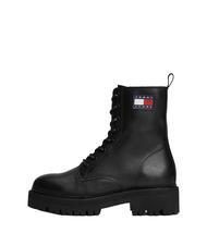 TOMMY HILFIGER TOMMY JEANS Urban Lace Up Botine din piele BLACK - Pantofi femei - 2
