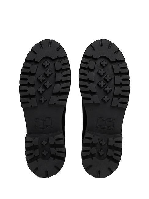 TOMMY JEANS Urban Chelsea Botine din piele BLACK - Pantofi femei
