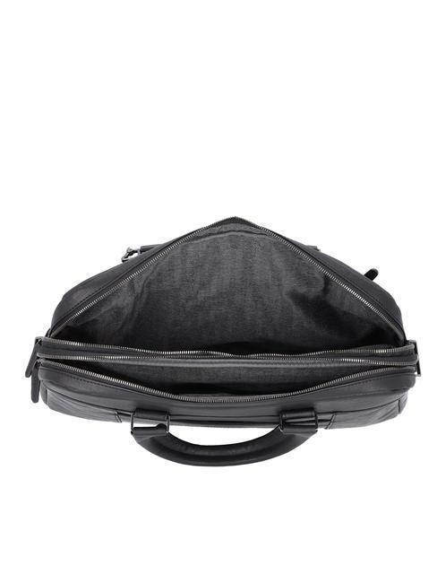 CAMPIONARIO - BLACK SQUARE Servietă din piele pentru laptop de 15,6". negru - Serviete birou