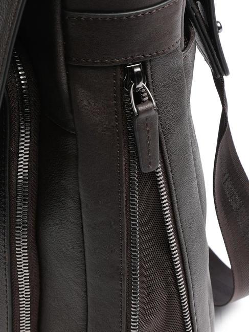 CAMPIONARIO - BLACK SQUARE  Servietă BLACK SQUARE cu părul negru - Serviete birou