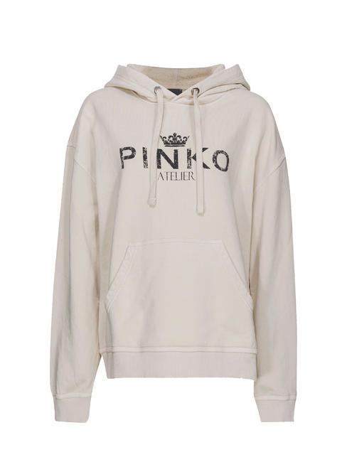 BASSANI Hanorac cu gluga bej cețos - Hanorace pentru femei