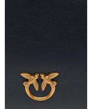 PINKO HORIZONTAL FLAT  Geanta de umar, din piele aur negru-vechi - Genți femei - 3