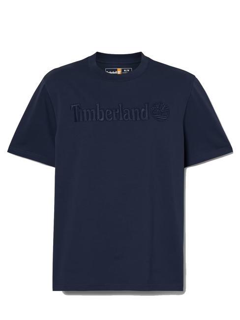 EMBROIDERY TONAL Tricou din bumbac safir închis - tricou