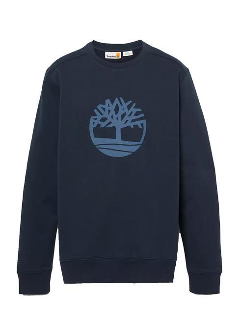 TREE LOGO Hanorac cu g&acirc;t crew safir &icirc;nchis - hanorace