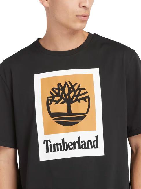 STACK LOGO Tricou din bumbac BLACK - tricou