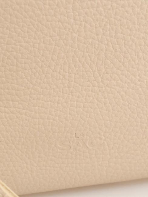 ROBERTA Pochetă Dollar din piele lapte - Genți femei