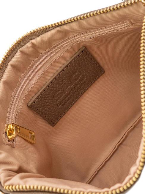 ROBERTA Pochetă Dollar din piele taupe - Genți femei