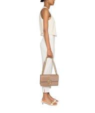 PINKO CLASSIC LOVE ONE Geanta din piele Nappa biscuit de ghimbir-aur antic - Genți femei - 4