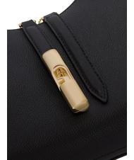 FURLA GOCCIA Geanta de umar din piele ciocanita negru - Genți femei - 3