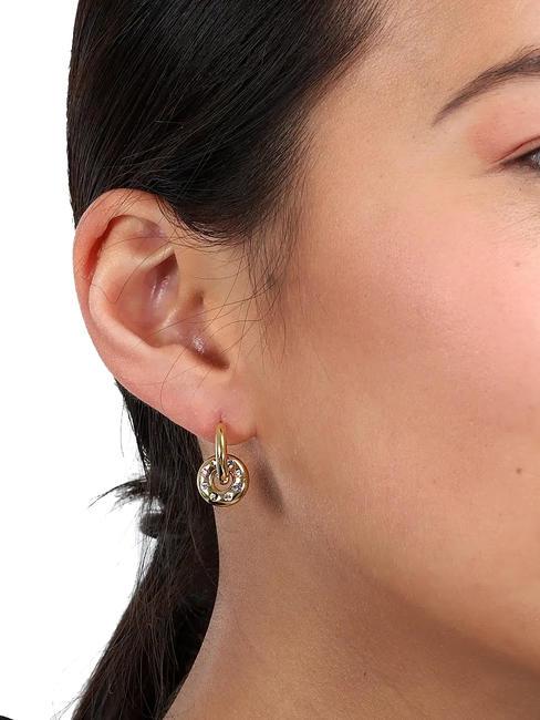 BAGLIORI Cercei cu cristale colorate aur - Cercei