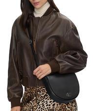 CALVIN KLEIN CK JEANS MINIMAL MONOGRAM Mini geanta de umar pvh negru - Genți femei - 4