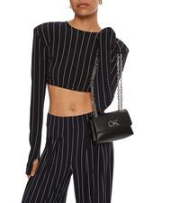 CALVIN KLEIN RE-LOCK Mini geantă de umăr/încrucișată ck negru - Genți femei - 4