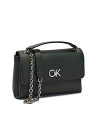 CALVIN KLEIN RE-LOCK  Geantă de umăr/încrucișată verde palmier - Genți femei - 2