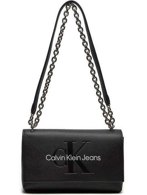 SCULPTED Convertible Geanta de umar/ crossbody negru/neutru - Genți femei