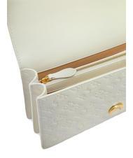 PINKO LOVE ONE CLASSIC Geantă de umăr/încrucișată mătase alb-aur antic - Genți femei - 3