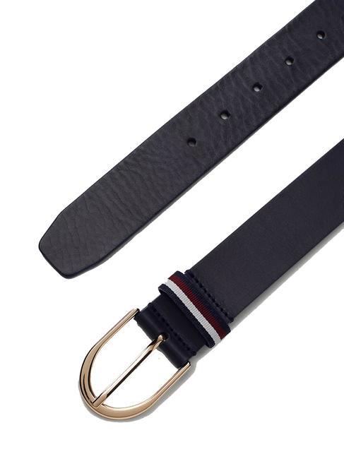 CORPORATE Curea de piele albastru spațial - Curele