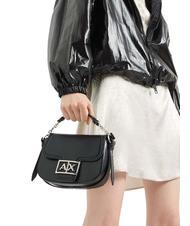 ARMANI EXCHANGE A|X BUCKLE Geantă mini rotundă cu curea de umăr negru - Genți femei - 5