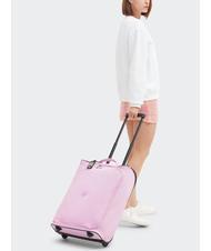 KIPLING TEAGAN C Cărucior pentru bagaje de mână roz înflorit - Bagaje de mână - 7