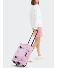 KIPLING AVIANA S Cărucior pentru bagaje de mână roz înflorit - Bagaje de mână - 8