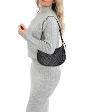 PINKO HALF MOON MINI  Geanta de umar, din piele aur negru-vechi - Genți femei - 4