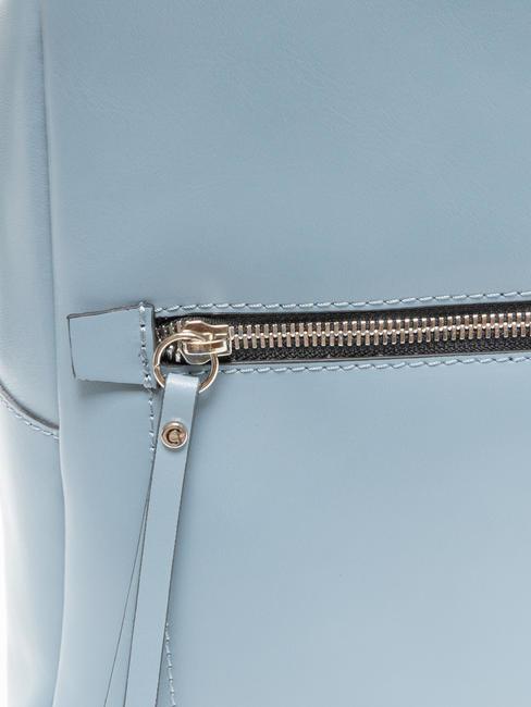 SMOOTH  Rucsac din piele ALBASTRU SOFT - Genți femei