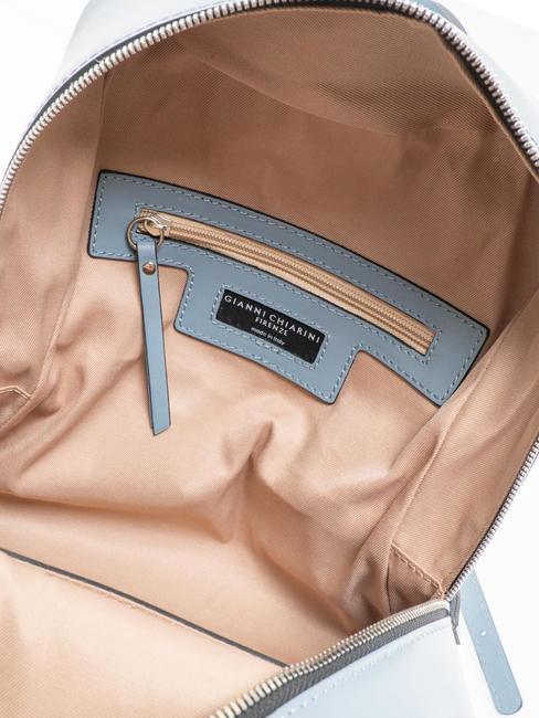 SMOOTH  Rucsac din piele ALBASTRU SOFT - Genți femei