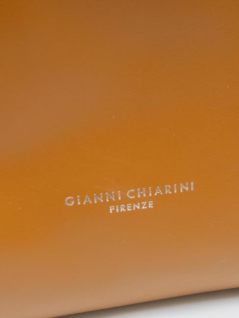 ORIGAMI Geanta de mana, cu bareta de umar, din piele bronza - Genți femei