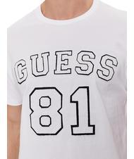 GUESS 81 PATCH Tricou din bumbac alb purpuriu - tricou - 3