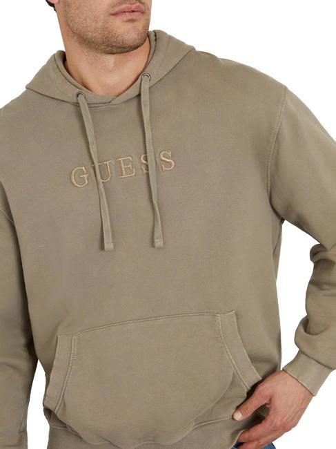 FINCH TERRY Hanorac supradimensionat cu buzunar și glugă ardezie taupe multi - hanorace