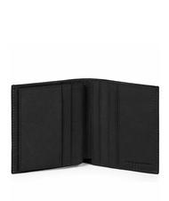 PIQUADRO BLACK SQUARE  Portofel vertical din piele negru - Portofele bărbați - 2
