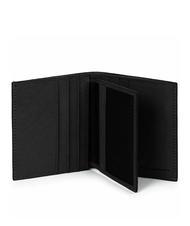 PIQUADRO BLACK SQUARE  Portofel vertical din piele negru - Portofele bărbați - 3