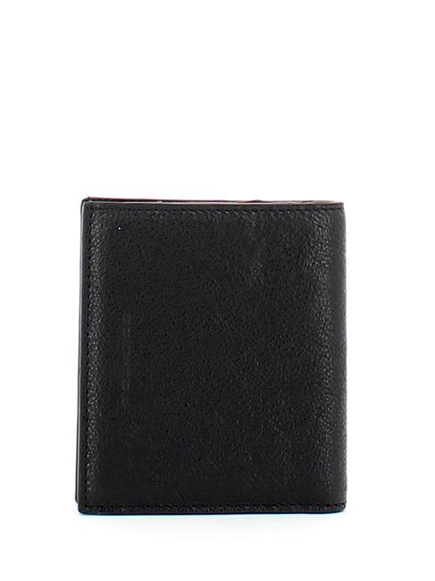 BLACK SQUARE  Portofel vertical din piele negru - Portofele bărbați