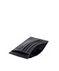 PIQUADRO BLACK SQUARE Suport plat pentru card din piele negru - Portofele bărbați - 3