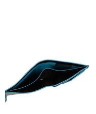 PIQUADRO BLUE SQUARE  Portofel din piele cu logo metalic negru - Portofele bărbați - 4