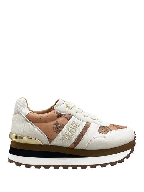 WENDY JR Adidași alb murdar/bej geo - Pantofi femei