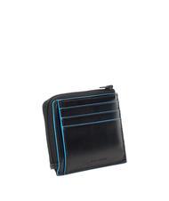 PIQUADRO BLUE SQUARE  Suport card din piele, cu fermoar - Portofele femei