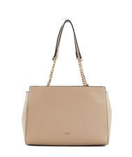 GAUDÌ CLAIRE Geantă de umăr cu mânere cu lanț nisip - Genți femei - 3