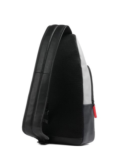 URBAN Geantă din piele pentru un singur umăr gri/negru - Rucsacuri pentru laptop