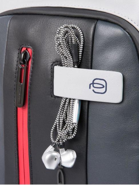 URBAN Geantă din piele pentru un singur umăr gri/negru - Rucsacuri pentru laptop