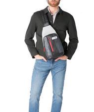 PIQUADRO URBAN Geantă din piele pentru un singur umăr gri/negru - Rucsacuri pentru laptop - 5