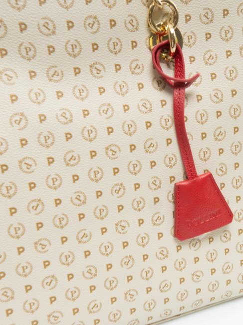 HERITAGE  Geanta cu bareta de umar Fildeș / lac - Genți femei