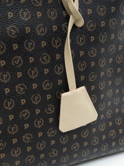 HERITAGE  Geanta cu bareta de umar Negru / Crem - Genți femei