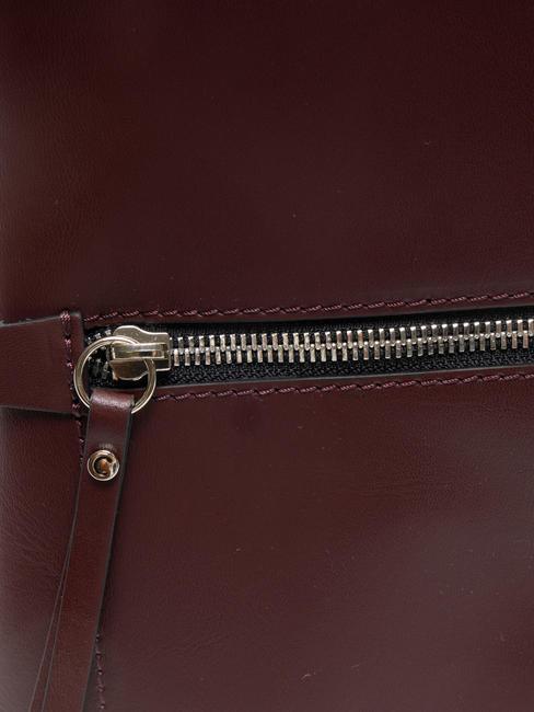 SMOOTH  Rucsac din piele oxblood - Genți femei