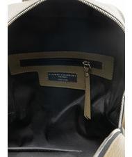 GIANNI CHIARINI GC Rucsac din piele ciocanita verde gum - Genți femei - 5