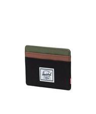 HERSCHEL CHARLIE  Suport plat pentru card negru/trifoi cu patru foi/maro şa - Portofele femei - 2