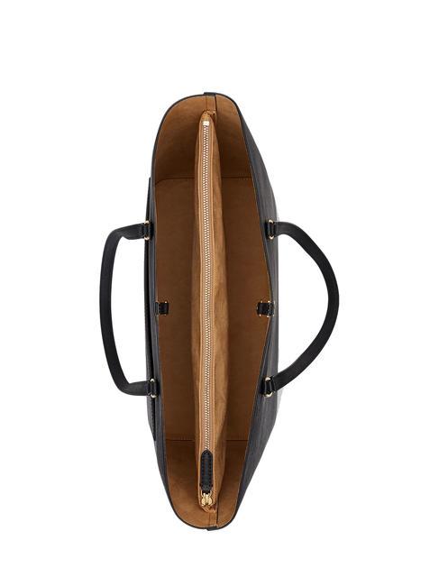 KARLY  Geantă mare din piele BLACK - Genți femei