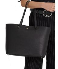 RALPH LAUREN KARLY  Geantă mare din piele BLACK - Genți femei - 5
